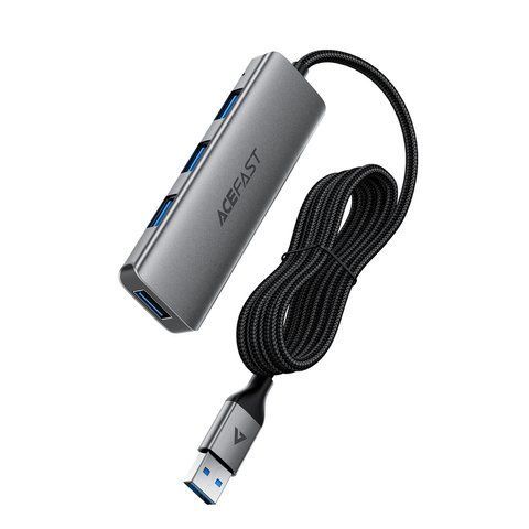 USB-хаб ACEFAST J17 USB-A 4-in-1 HUB Metal Gray 6974316285922 фото