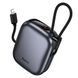 Зовнішній акумулятор HOCO Q49 Peak PD20W power bank with cable(10000mAh) metal gray 6942007666794 фото 1