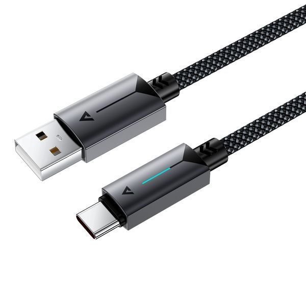 Кабель ACEFAST C19-04 USB-A to USB-C fast charging data cable Black 6974316284482 фото