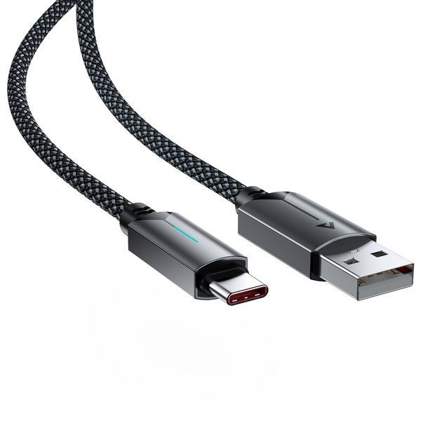 Кабель ACEFAST C19-04 USB-A to USB-C fast charging data cable Black 6974316284482 фото