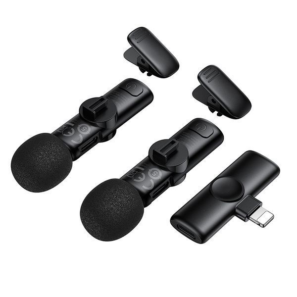 Бездротова мікрофонна система BOROFONE BFK16A Winner dual-mic (Lightning) Black 6941991126505 фото