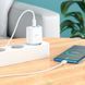 Мережевий зарядний пристрій HOCO C105A Stage dual port PD20W+QC3.0 charger White 6931474782946 фото 8