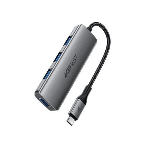 USB-хаб ACEFAST J15 USB-C 4-in-1 HUB Metal Gray 6974316285908 фото
