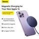 Бездротовий зарядний пристрій Baseus Simple Mini3 Magnetic Wireless Charger 15W Dusty Purple CCJJ040205 фото 15