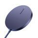 Бездротовий зарядний пристрій Baseus Simple Mini3 Magnetic Wireless Charger 15W Dusty Purple CCJJ040205 фото 6