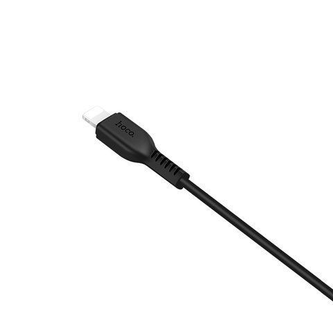 Кабель HOCO X13 USB to iP 2.4A, 1m, PVC, PVC connectors, Black 6957531061144 фото