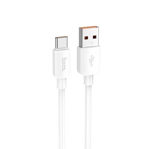 Кабель HOCO X96 Hyper 100W charging data cable Type-C White 6931474799111 фото