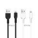 Кабель HOCO X13 USB to iP 2.4A, 1m, PVC, PVC connectors, Black 6957531061144 фото 3