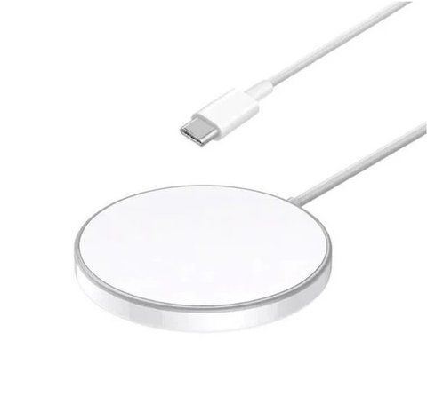 Бездротовий зарядний пристрій REMAX Jinga Series 15W Magnetic Wireless Fast Charger RP-W58 White 6954851211433 фото