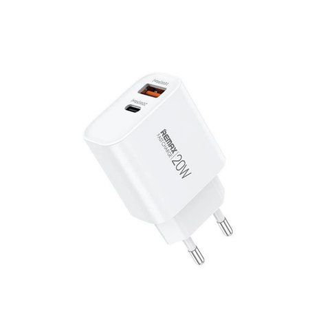 Мережевий зарядний пристрій REMAX Kiddy Series 20W A+C Fast Charger RP-U120 EU-White 6954851209423 фото