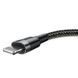 Кабель Baseus Cafule Cable USB For Lightning 2.4A 1m Gray+Black CALKLF-BG1 фото 6