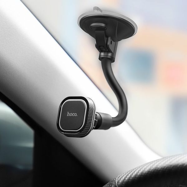 Автотримач для телефона HOCO CA55 Astute series windshield car holder Black/Gray 6931474707543 фото