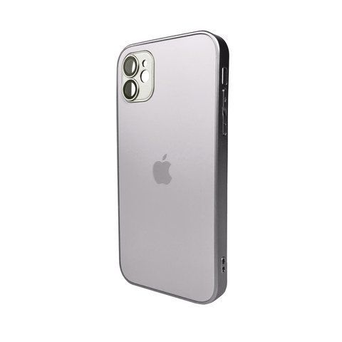 Чохол для смартфона AG Glass Matt Frame Color Logo for Apple iPhone 12 Titanium Grey AGMattFrameiP12Grey фото