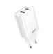 Мережевий зарядний пристрій REMAX Jane Series QC3.0+PD 20W GaN Fast Charger RP-U37 EU-White 6954851244929 фото 1