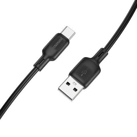 Кабель BOROFONE BX113 Lenny silicone charging data cable Type-C(L=3M) Black 6941991115554 фото