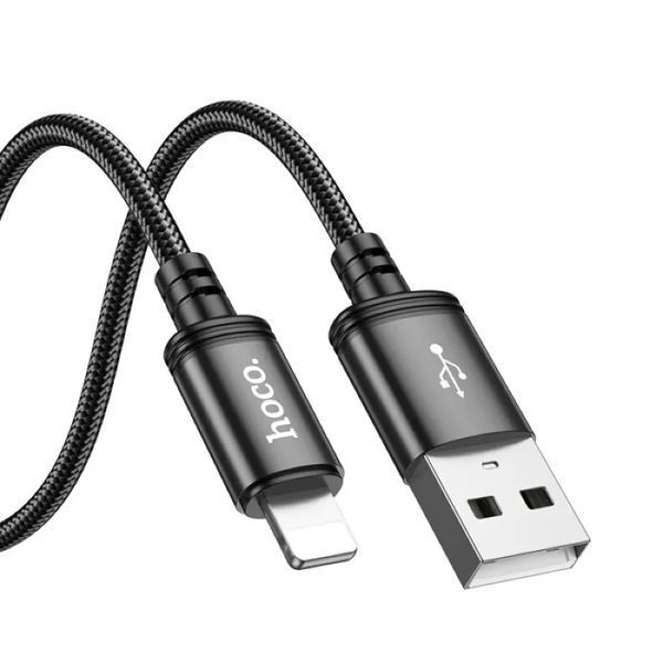 Кабель HOCO X91 Radiance charging data cable for iP(L=3M) Black 6931474788702 фото