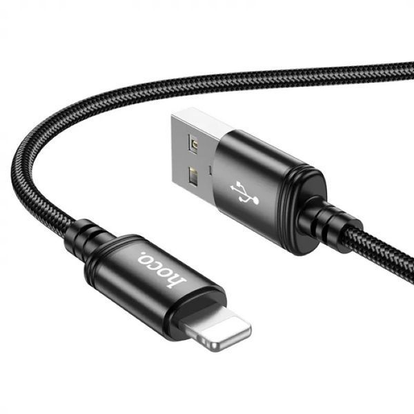 Кабель HOCO X91 Radiance charging data cable for iP(L=3M) Black 6931474788702 фото