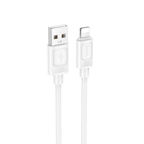 Кабель HOCO X122 Benefit silicone charging data cable iP White 6942007662192 фото