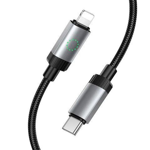 Кабель HOCO X117 Star PD27W charging data cable iP Black 6942007652520 фото