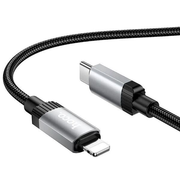 Кабель HOCO X117 Star PD27W charging data cable iP Black 6942007652520 фото