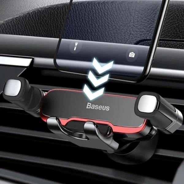 Автотримач для телефона Baseus Mr Hui Gravity Car Mount Black SUYL-HU01 фото