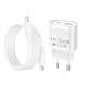 Мережевий зарядний пристрій HOCO C109A(PD20W+QC3.0) Fighter PD20W+QC3.0 charger set(C to iP) White 6942007656726 фото 7