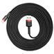 Кабель Baseus Cafule Cable USB For iP 2A 3m Red+Black CALKLF-R91 фото 6