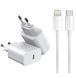 Мережевий зарядний пристрій з кабелем WUW-T81L PD 20W USB C fast charger +USB C to Lightning cable kit 6972573335503 фото 1