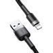 Кабель Baseus Cafule Cable USB For Lightning 1.5A 2m Gray+Black CALKLF-CG1 фото 5