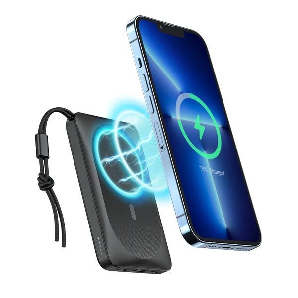 Зовнішній акумулятор VEGER MagOn Wireless Power Bank 10000mAh White VG-VP1151/W1151 фото