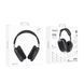 Бездротові накладні навушники BOROFONE BO22 Plus Elegant BT headphones Deep Space Gray 6941991115219 фото 5