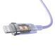 Кабель Baseus Explorer Series Fast Charging Cable with Smart Temperature Control Type-C to iP 20W 1m Purple CATS010205 фото 5
