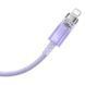 Кабель Baseus Explorer Series Fast Charging Cable with Smart Temperature Control Type-C to iP 20W 1m Purple CATS010205 фото 3
