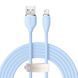 Кабель Baseus Jelly Liquid Silica Gel Fast Charging Data Cable USB to iP 2.4A 2m Blue CAGD000103 фото 1