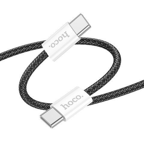 Кабель HOCO X104 Source 60W charging data cable Type-C to Type-C(L=1M) Black 6942007616850 фото