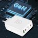 Мережевий зарядний пристрій WUW-C158 1USB 3Type-C + USB A PD100W white WUW-C158 фото 3