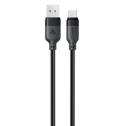 Кабель ACEFAST C16-04, USB to Type-C, 3A, 1.2m ,TPE, TPU connectors, Black 6974316283812 фото