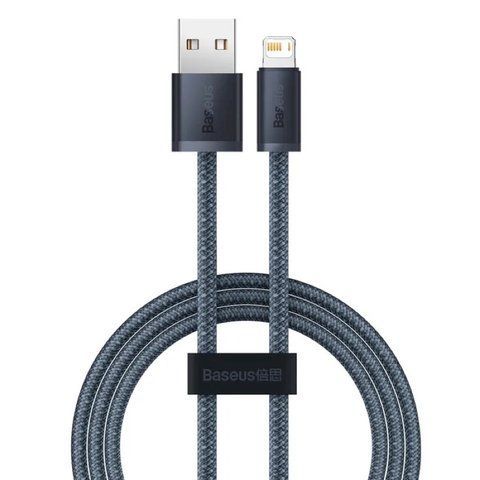 Кабель Baseus Dynamic Series Fast Charging Data Cable USB to iP 2.4A 2m Slate Gray CALD000516 фото
