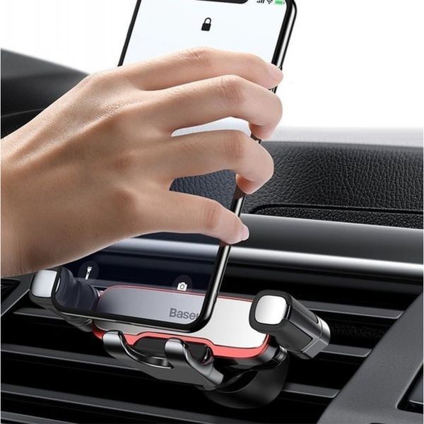 Автотримач для телефона Baseus Mr Hui Gravity Car Mount Silver SUYL-HU0S фото