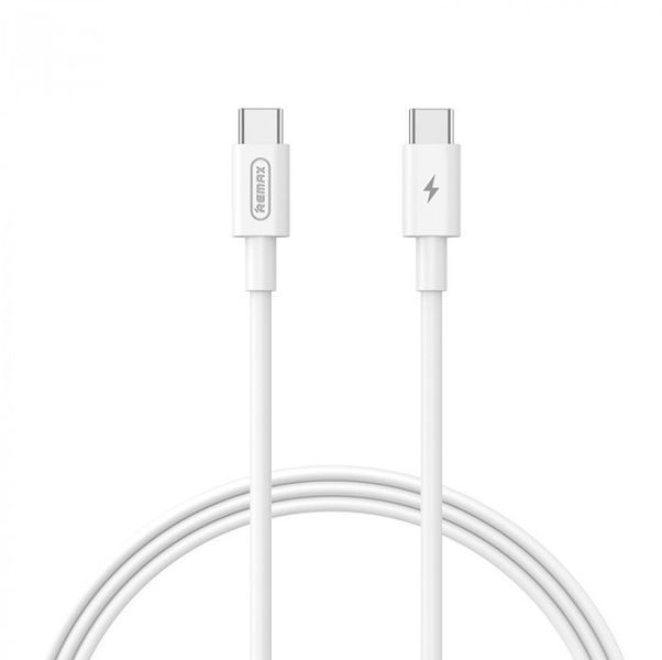 Кабель REMAX Marlik Series 65W PD Fast Charging Data Cable RC-C021 C-C 1M White 6954851235736 фото