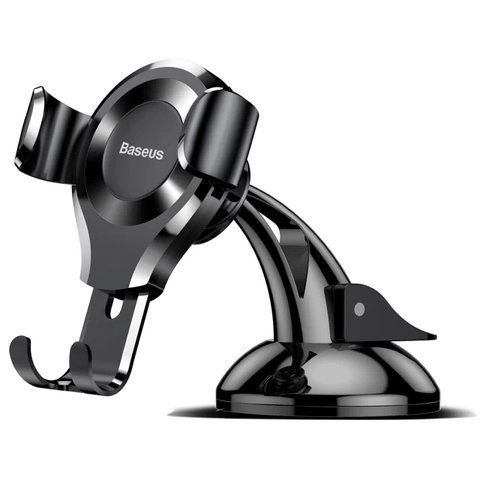 Автотримач для телефона Baseus Osculum Type Gravity Car Mount Black SUYL-XP01 фото