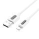 Кабель BOROFONE BX114 Structure silicone charging data cable iP White 6941991116858 фото 3