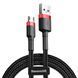 Кабель Baseus Cafule Cable USB For Micro 2.4A 1m Red+Black CAMKLF-B91 фото 1