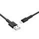 Кабель BOROFONE BX31 USB to iP 2.4A, 1m, silicone, TPE connectors, Black 6931474710352 фото 3