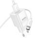 Мережевий зарядний пристрій з кабелем HOCO C145A 18W Charm single port QC3.0 charger set(Type-C) White 6942007630238 фото 5