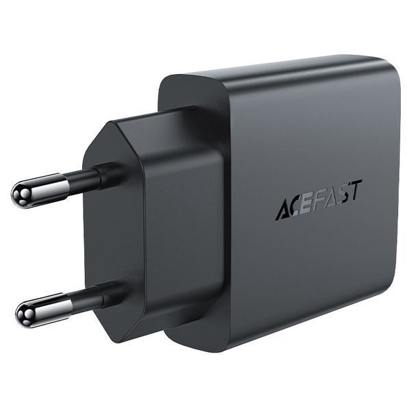 Мережевий зарядний пристрій ACEFAST A65 PD20W GaN single USB-C ultra-thin charger Black 6974316282686 фото